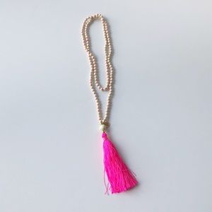 Lilly Pulitzer Beaded Tassel Necklace